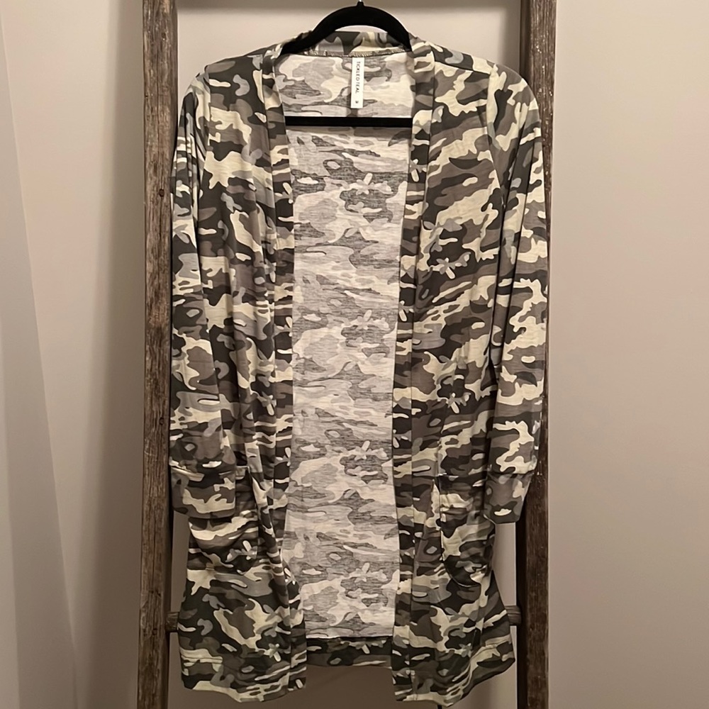 Camo Cardigan